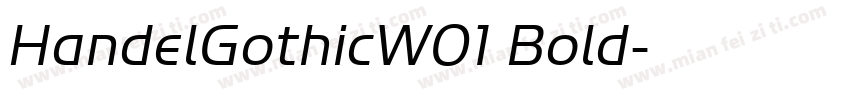 HandelGothicW01 Bold字体转换